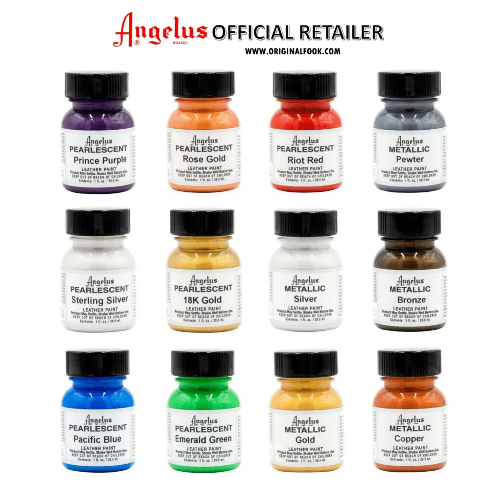 Angelus 12 Color Paint Bundle