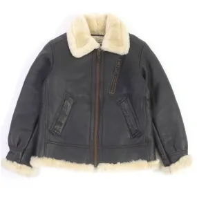 AVIREX B-3 Mouton Bomber Jacket Lamb Leather