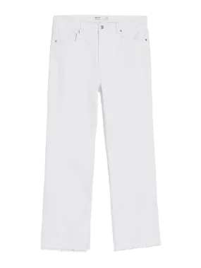 Bershka flared jeans, white