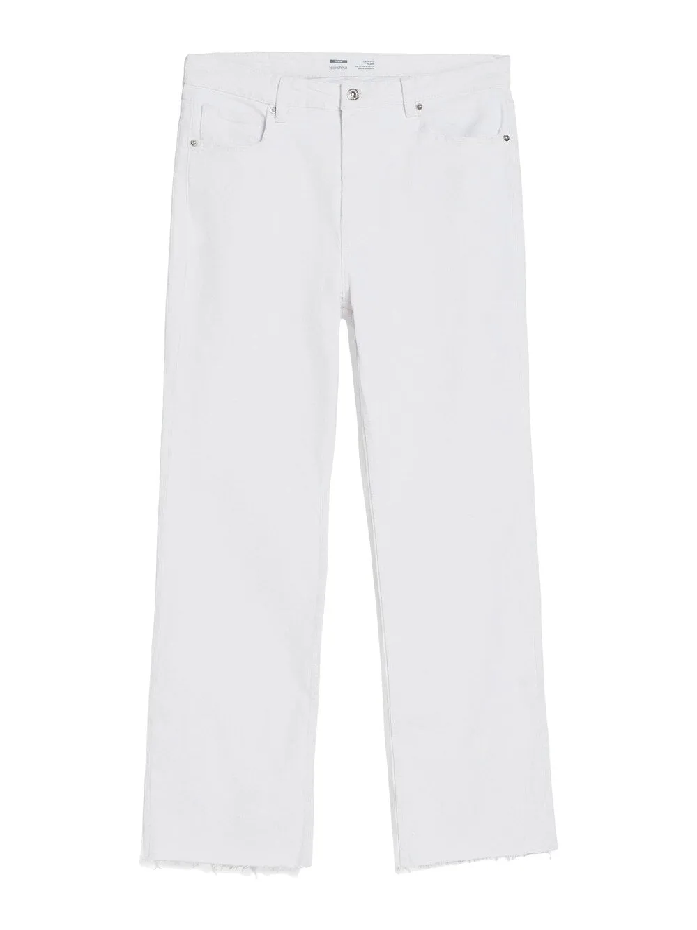 Bershka flared jeans, white