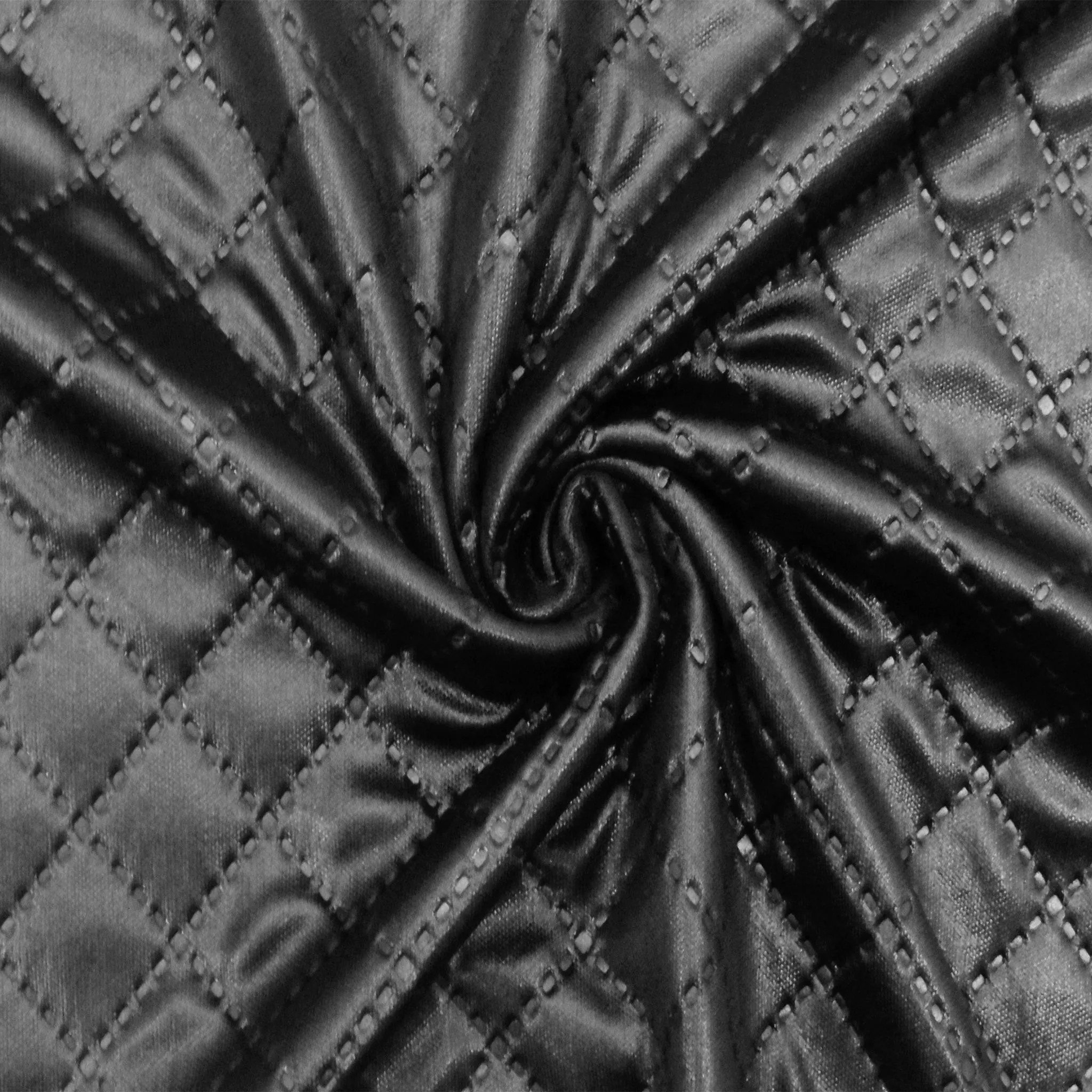 Black Diamond Famous Maker Pleather Fleece Double Sided Jacketing Fabric