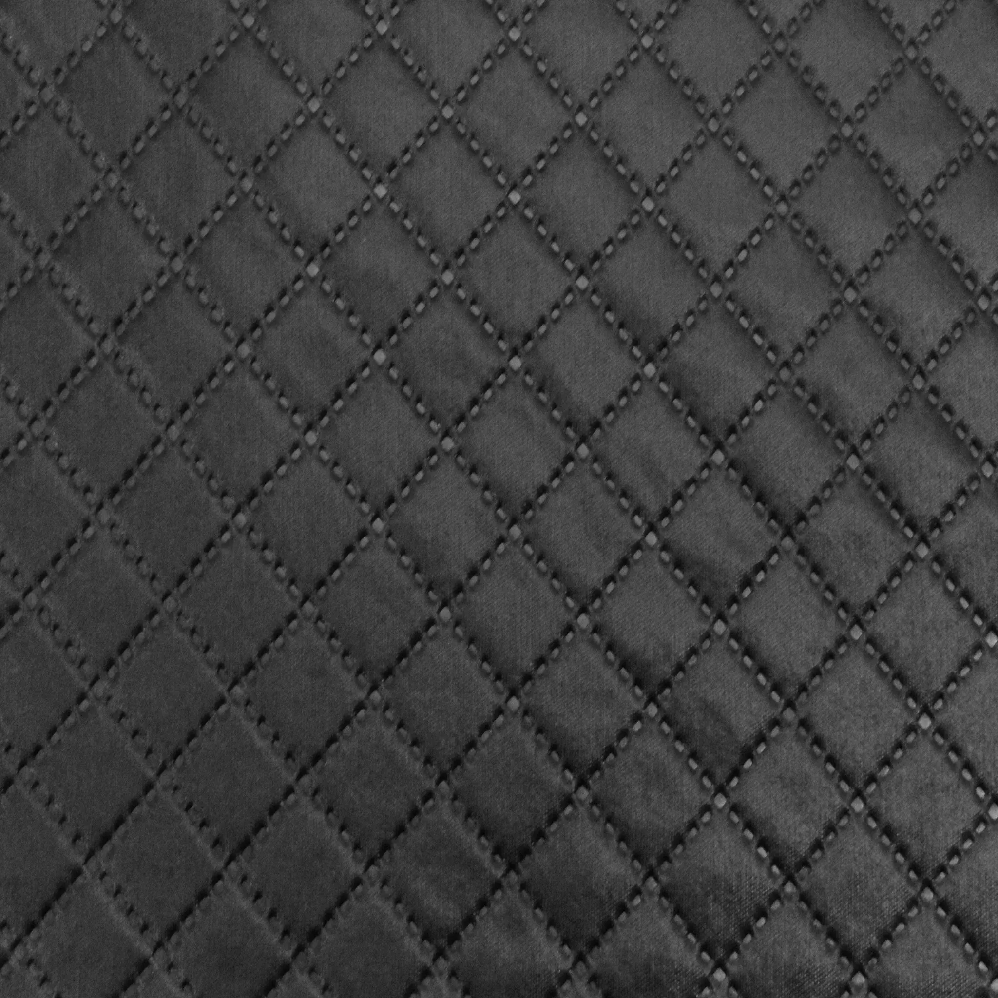 Black Diamond Famous Maker Pleather Fleece Double Sided Jacketing Fabric