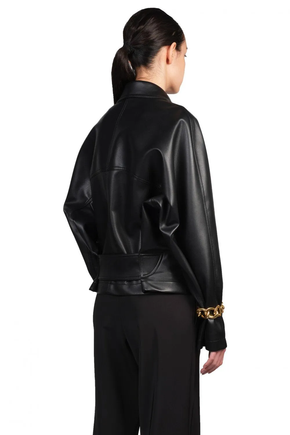 Black Faux Leather Jacket