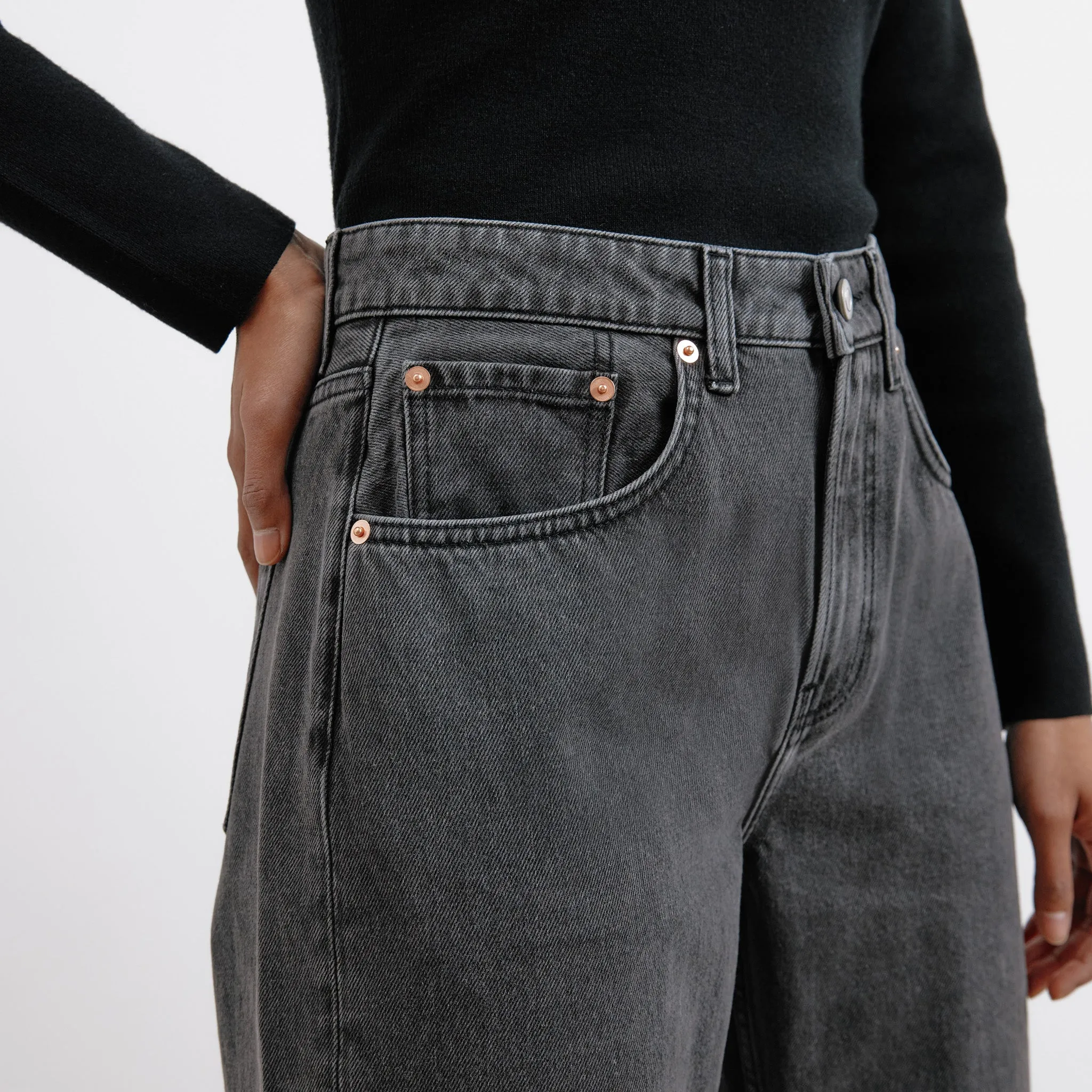 Black Relaxed Jean