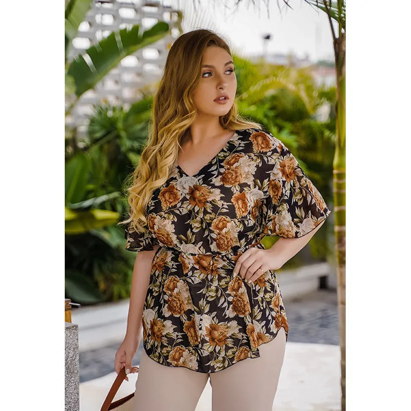 Blossom Breeze V-neck Top