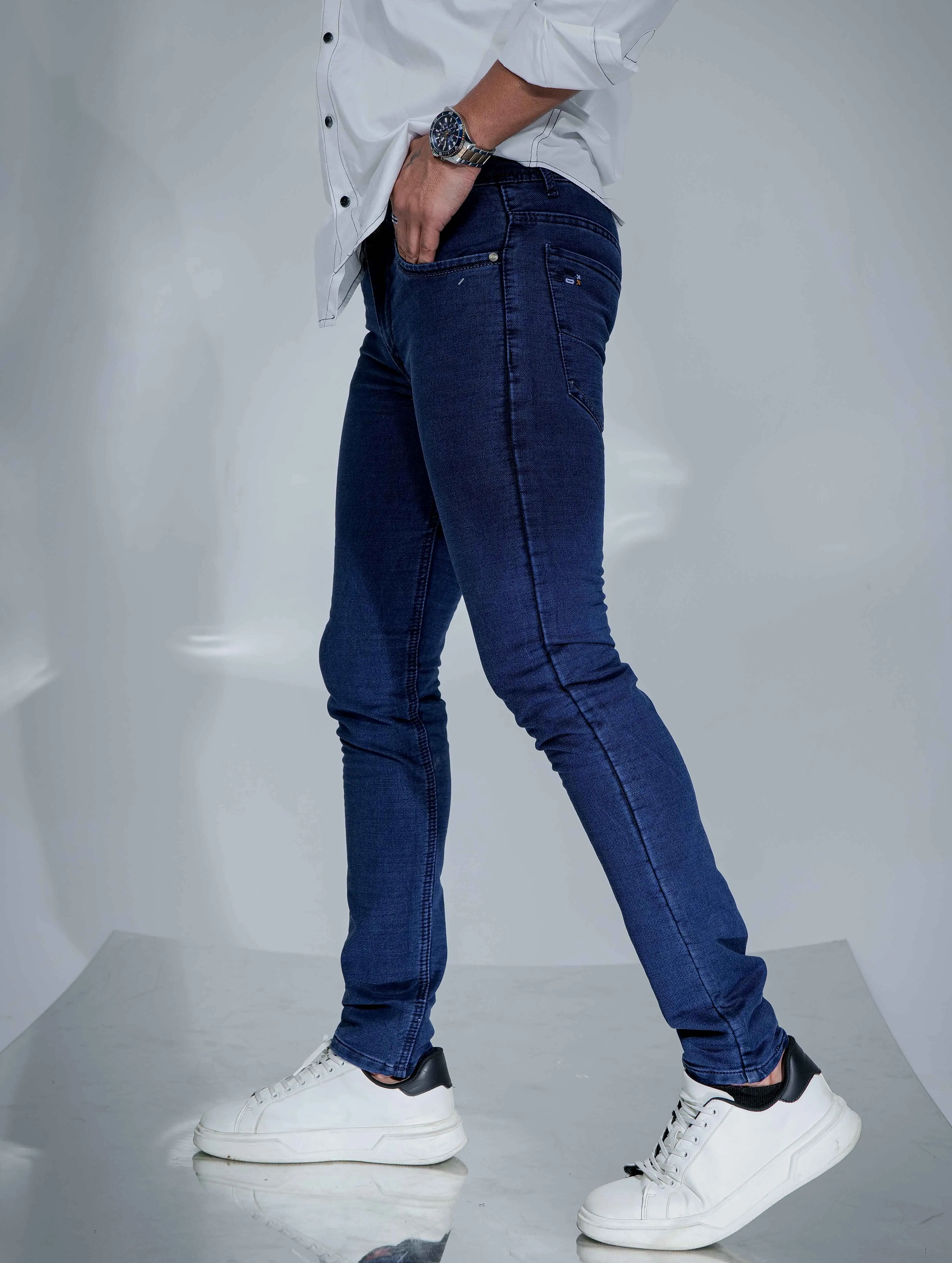 Blue Skinny Stretch Jeans