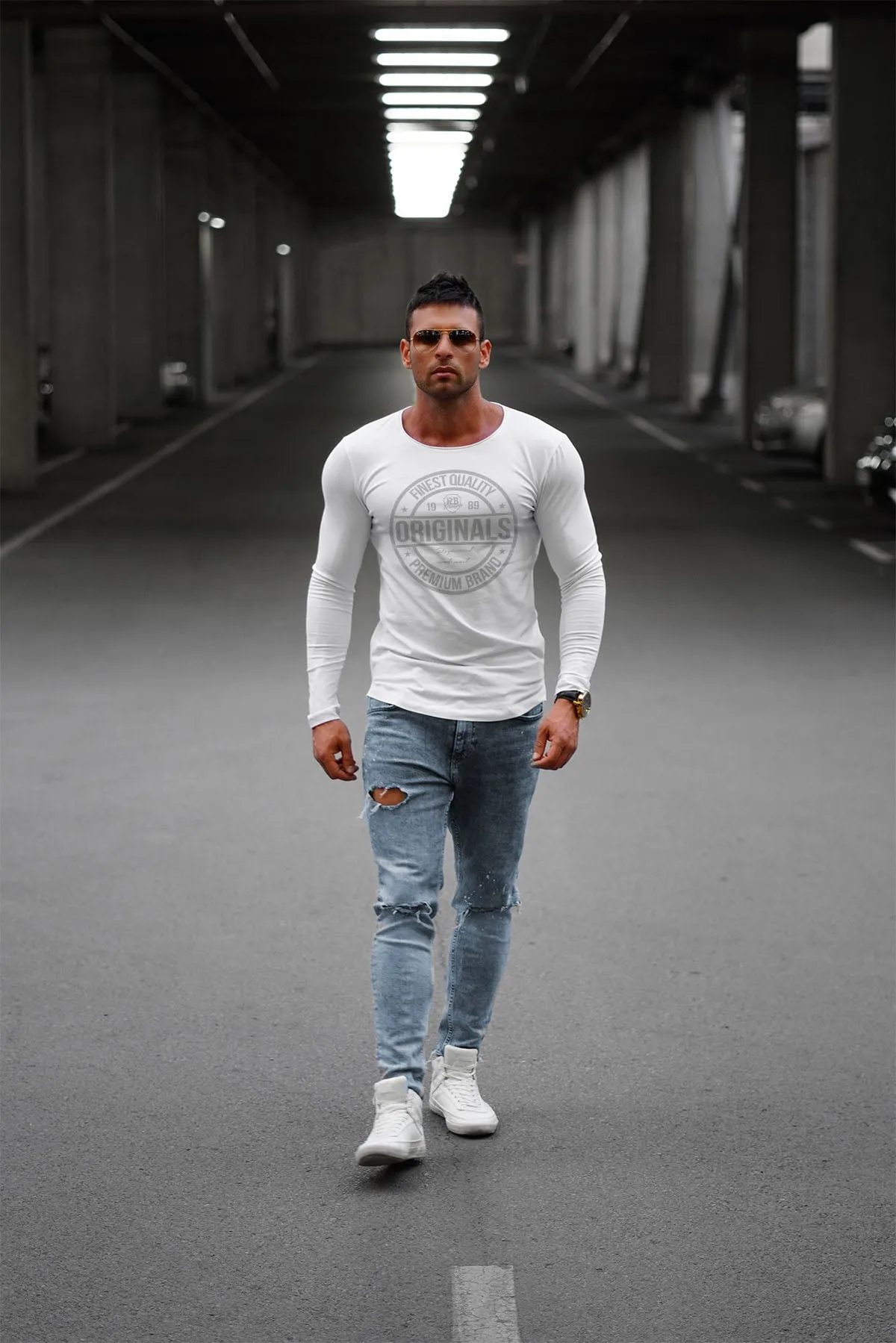 Casual Mens Long Sleeve T-shirt "Originals" MD911