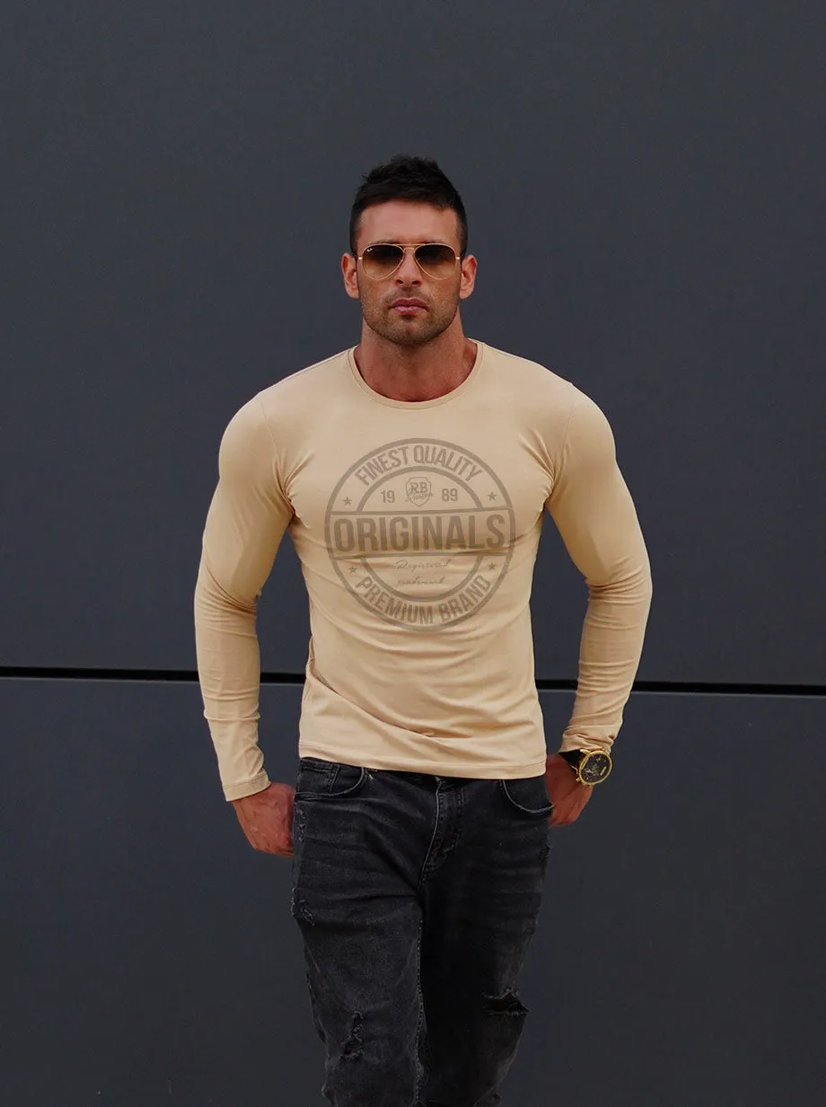 Casual Mens Long Sleeve T-shirt "Originals" MD911