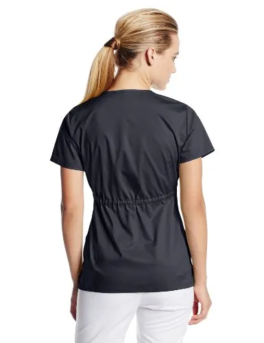 Cherokee 21701 Women's Junior Fit Mock-Wrap Top