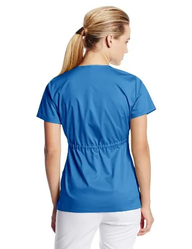 Cherokee 21701 Women's Junior Fit Mock-Wrap Top