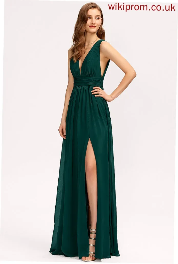 Chiffon Averi Formal Dresses Dresses A-line V-Neck