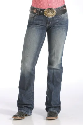 Cinch Ladies Ada Relaxed Fit Medium Stonewash Jeans Style MJ80252071