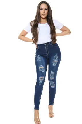 Dark Blue High waisted Jeans