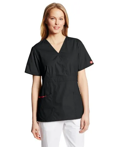 Dickies 86806 Women's EDS Signature Mock Wrap Top with Multiple Instrument Loop