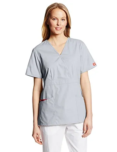 Dickies 86806 Women's EDS Signature Mock Wrap Top with Multiple Instrument Loop