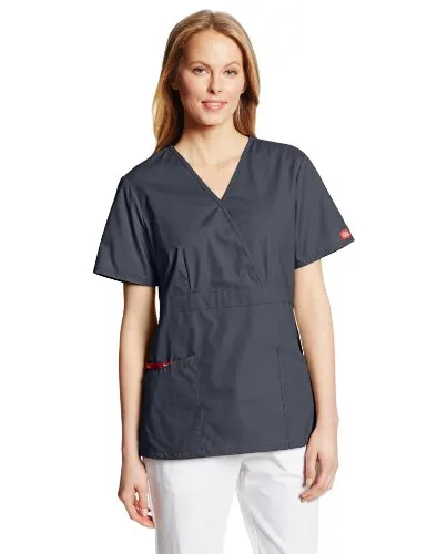 Dickies 86806 Women's EDS Signature Mock Wrap Top with Multiple Instrument Loop