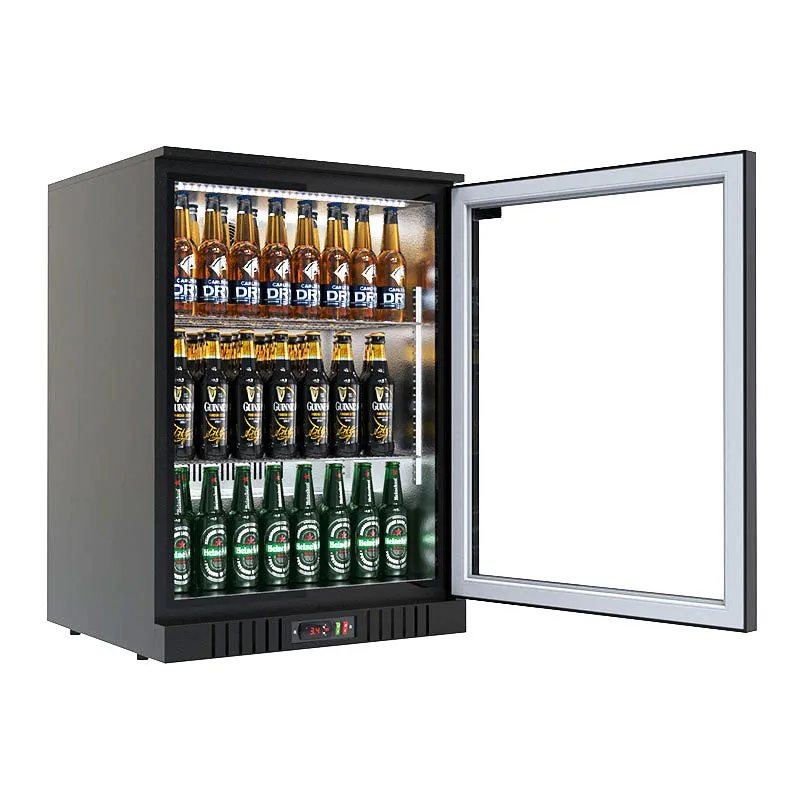 Empire Single Door Bottle Cooler Hinged Low Profile 835mm Height - CL-130HC