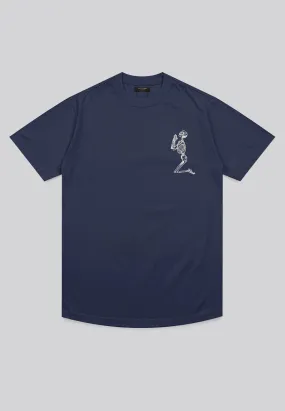 ESSENTIAL BIG SKELETON INDIGO T-SHIRT