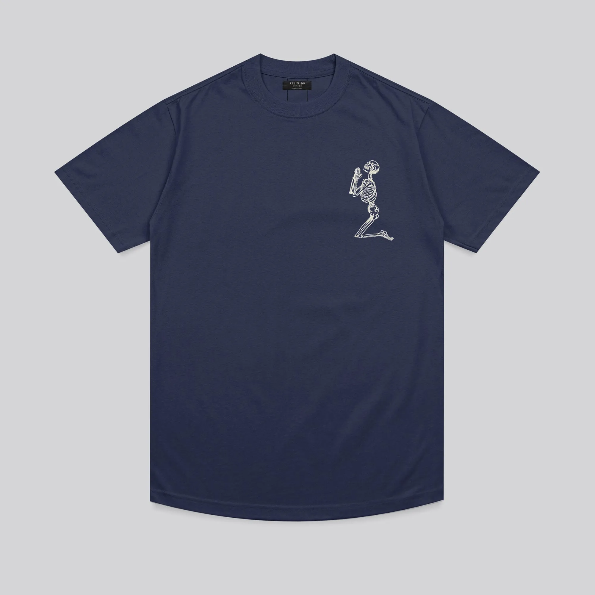 ESSENTIAL BIG SKELETON INDIGO T-SHIRT