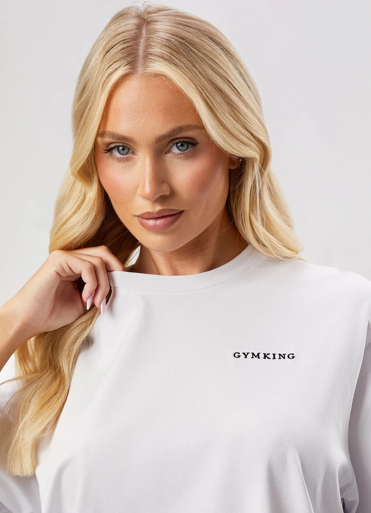 Gym King 365 Boyfriend Jersey Tee - White