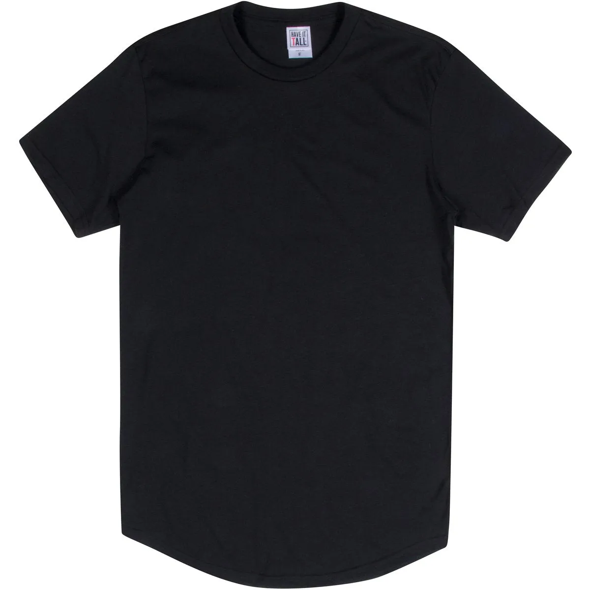 Have It Tall  Curved Hem Soft Blend T Shirt