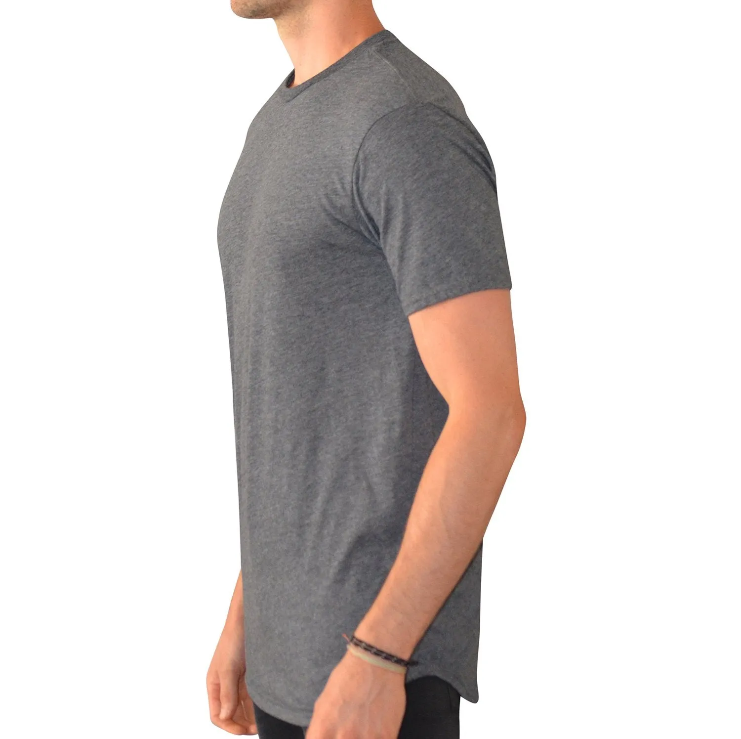 Have It Tall  Curved Hem Soft Blend T Shirt