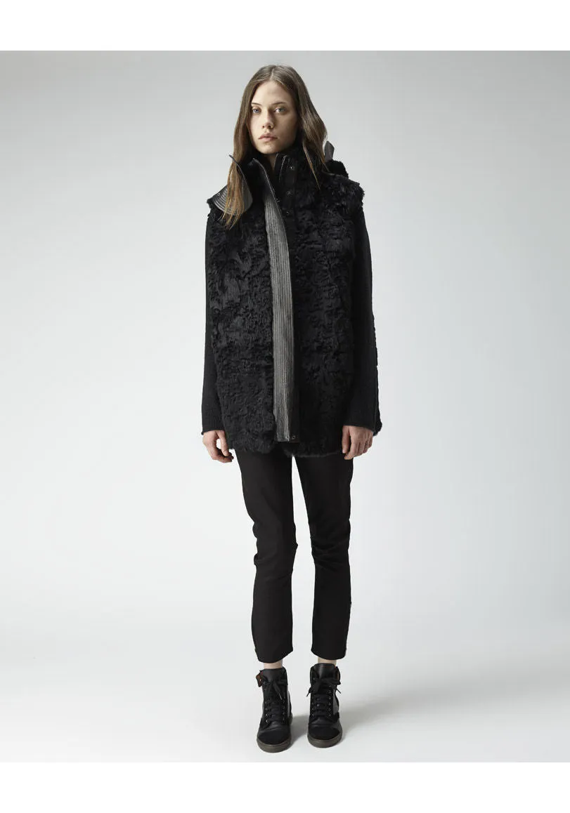 Hooded Fur Vest