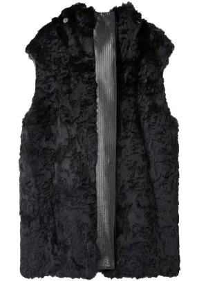 Hooded Fur Vest