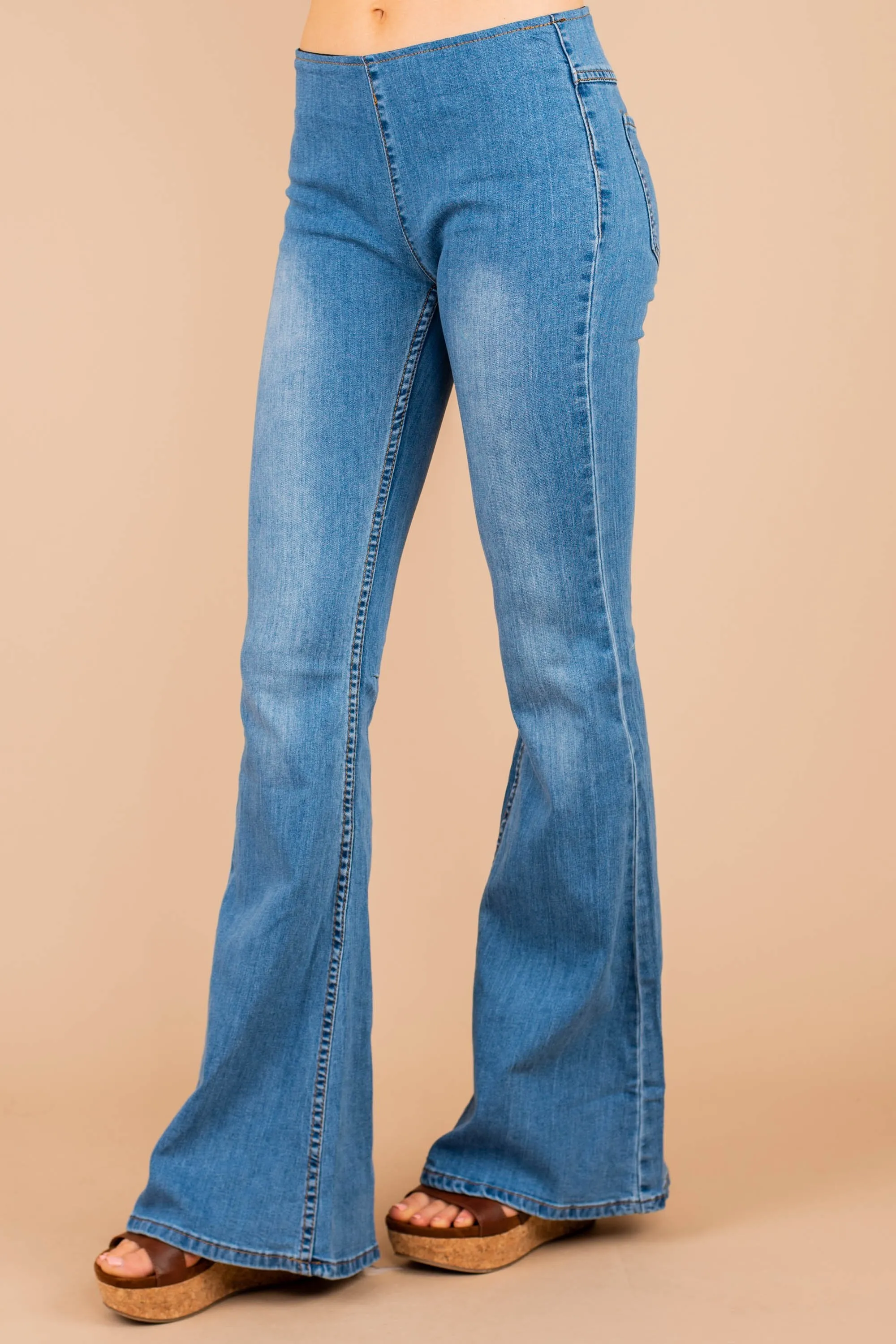 It's A Revolution Denim Blue Flare Jeans