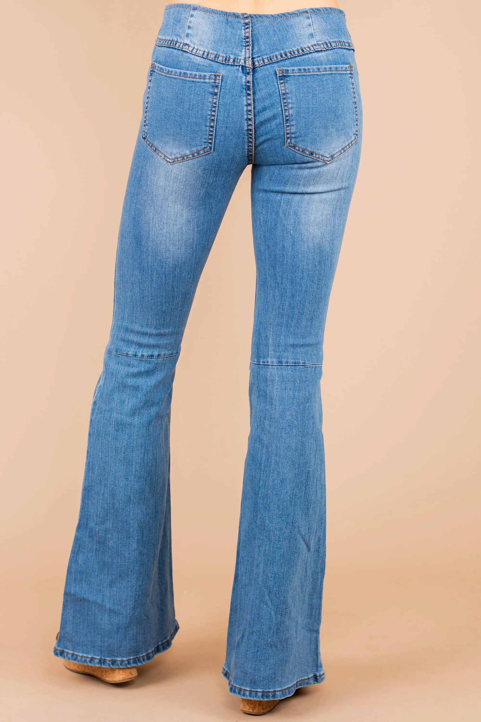 It's A Revolution Denim Blue Flare Jeans