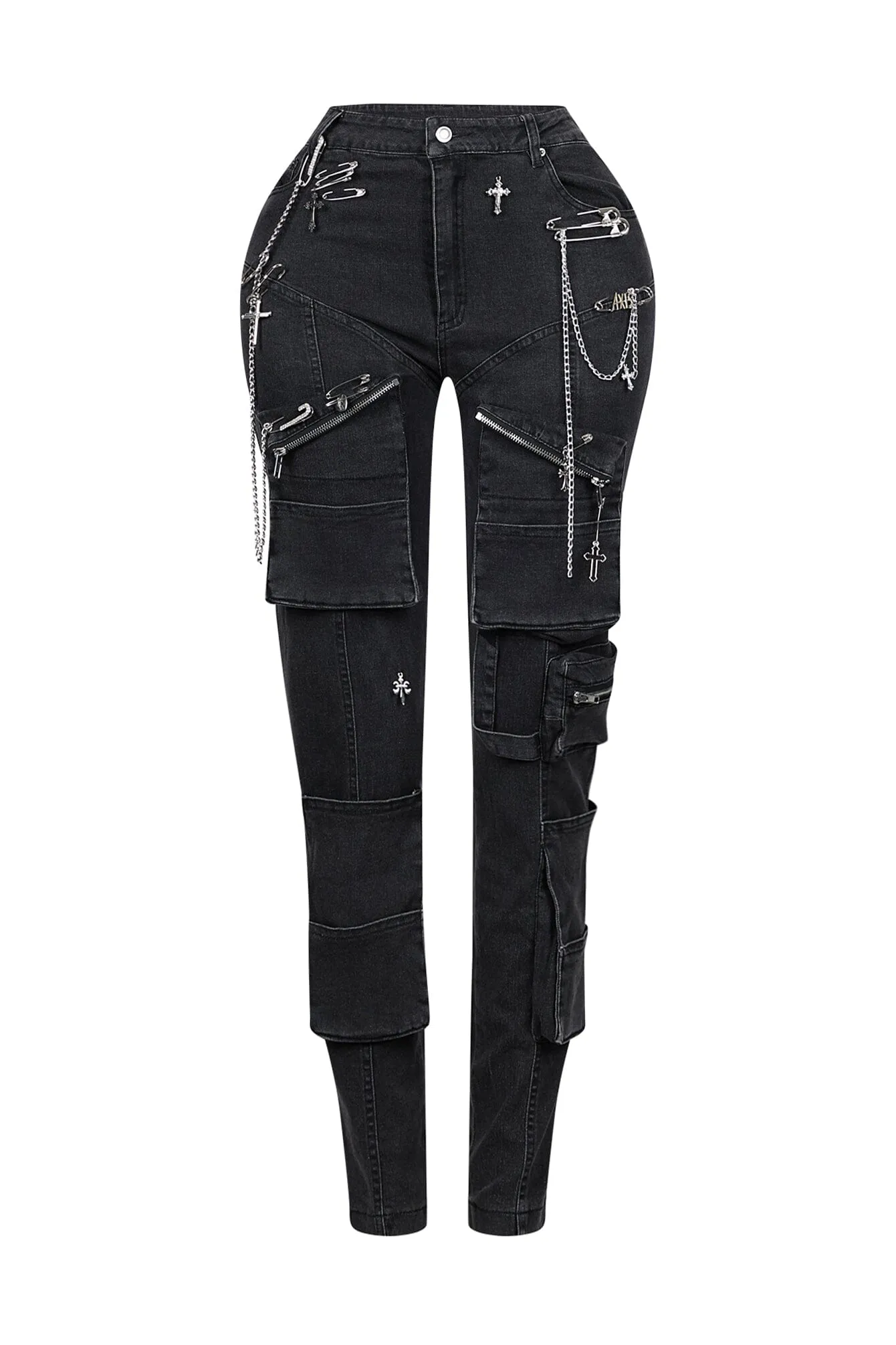 Jalen Metal Trim Skinny Jeans