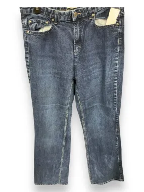 Jeans Flared By Christopher And Banks In Blue Denim, Size: 10