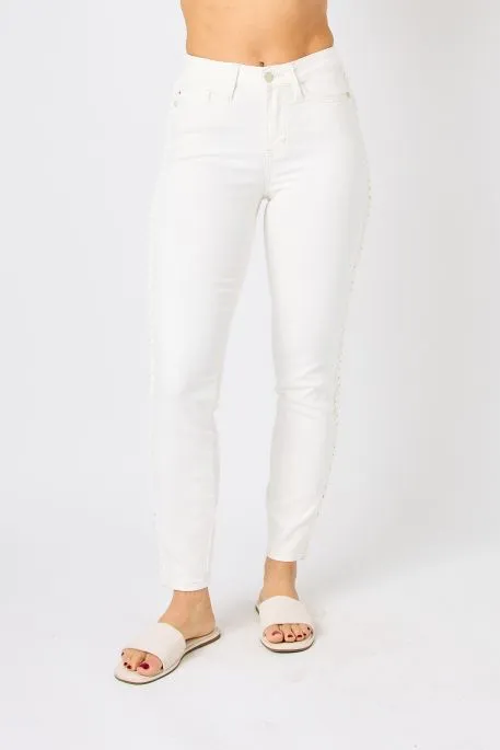 Judy Blue SS Braided Bliss Relaxed Fit Jeans