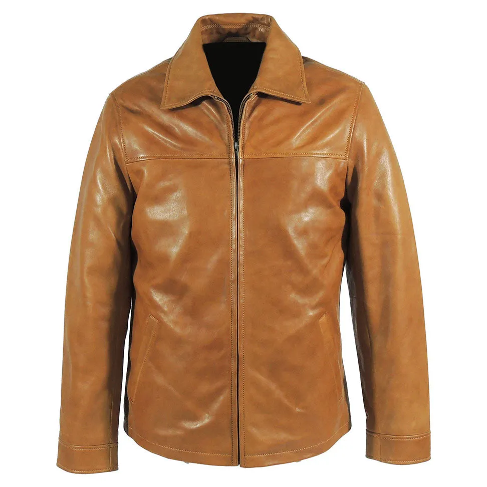 Kilimanjaro Mens Hunter Tan Leather Jacket