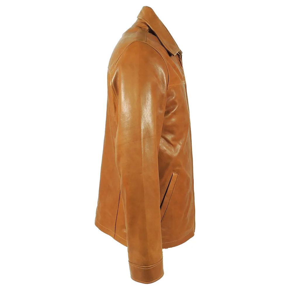 Kilimanjaro Mens Hunter Tan Leather Jacket