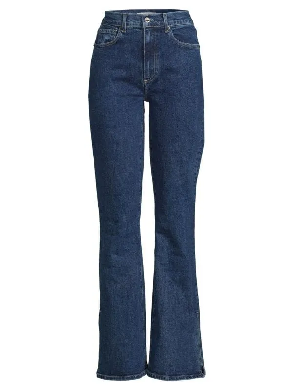 Le Jean Stalle high-waisted flared jeans, blue