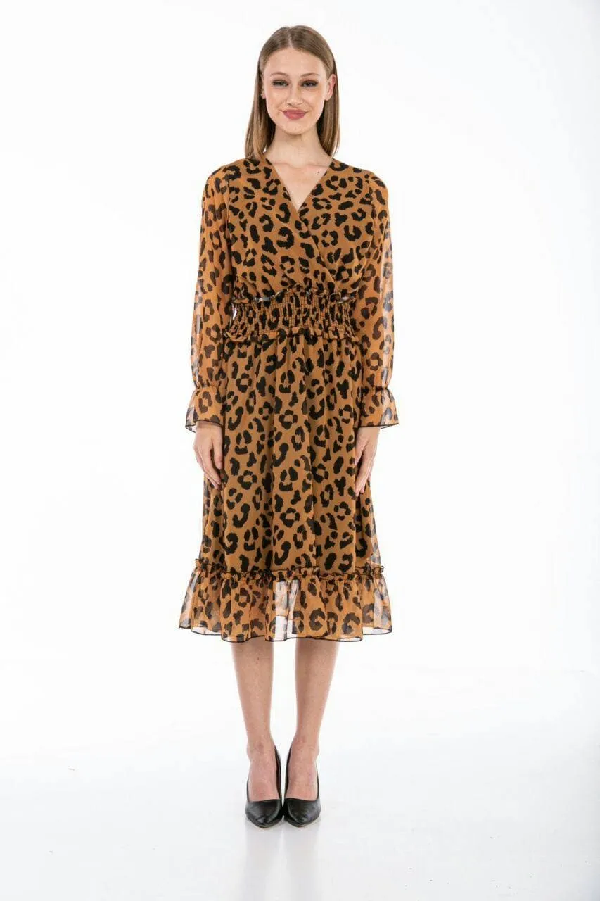 LEOPARD PRINT LADIES DRESS