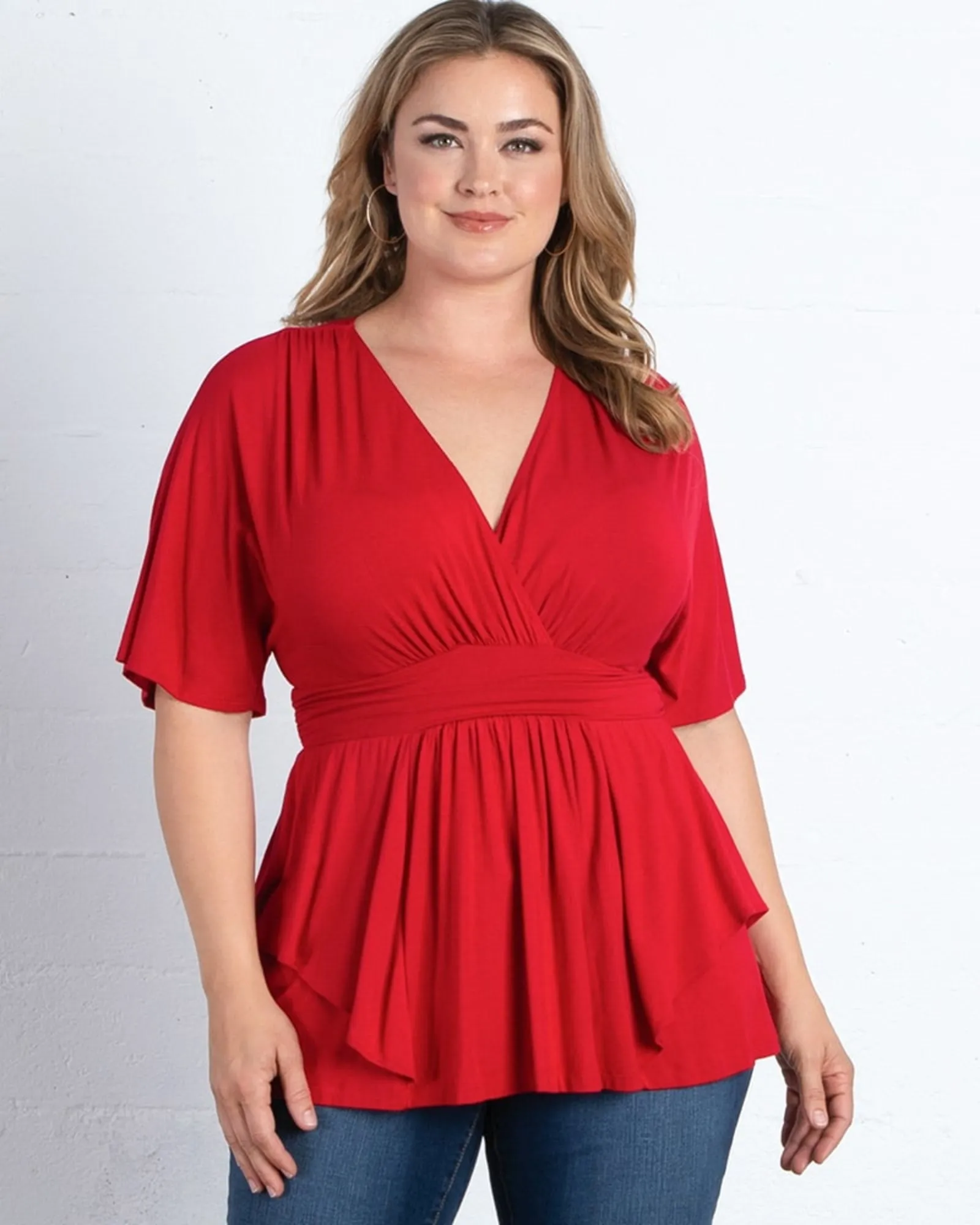 Marcy Wrap Peplum Top | RUBY RENDESVOUS