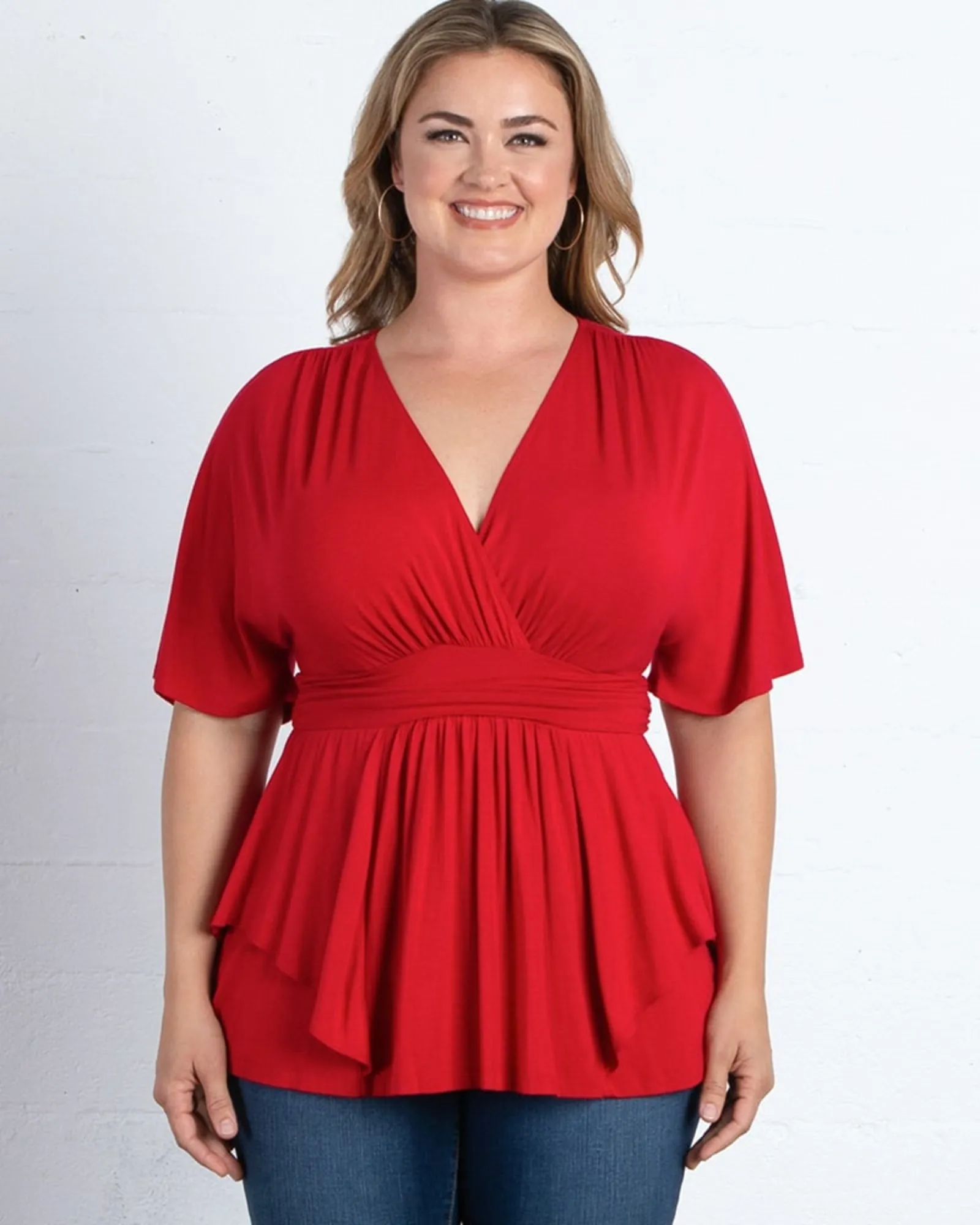 Marcy Wrap Peplum Top | RUBY RENDESVOUS