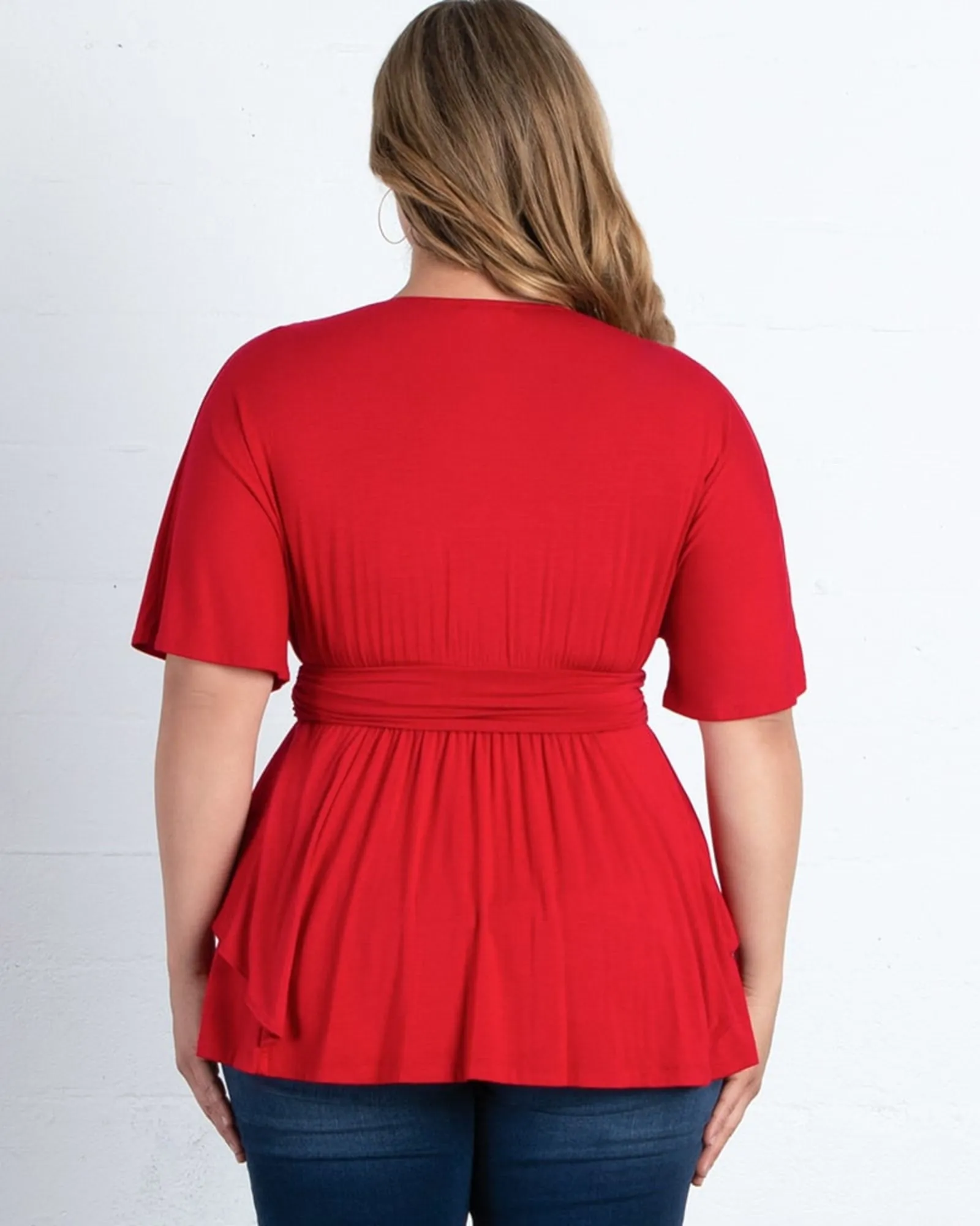 Marcy Wrap Peplum Top | RUBY RENDESVOUS