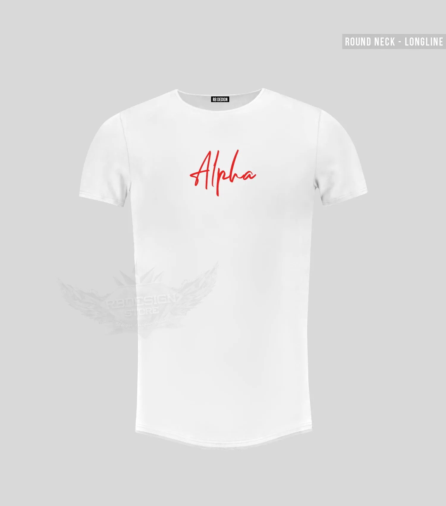 Men's Longline T-shirt "Alpha" MD948