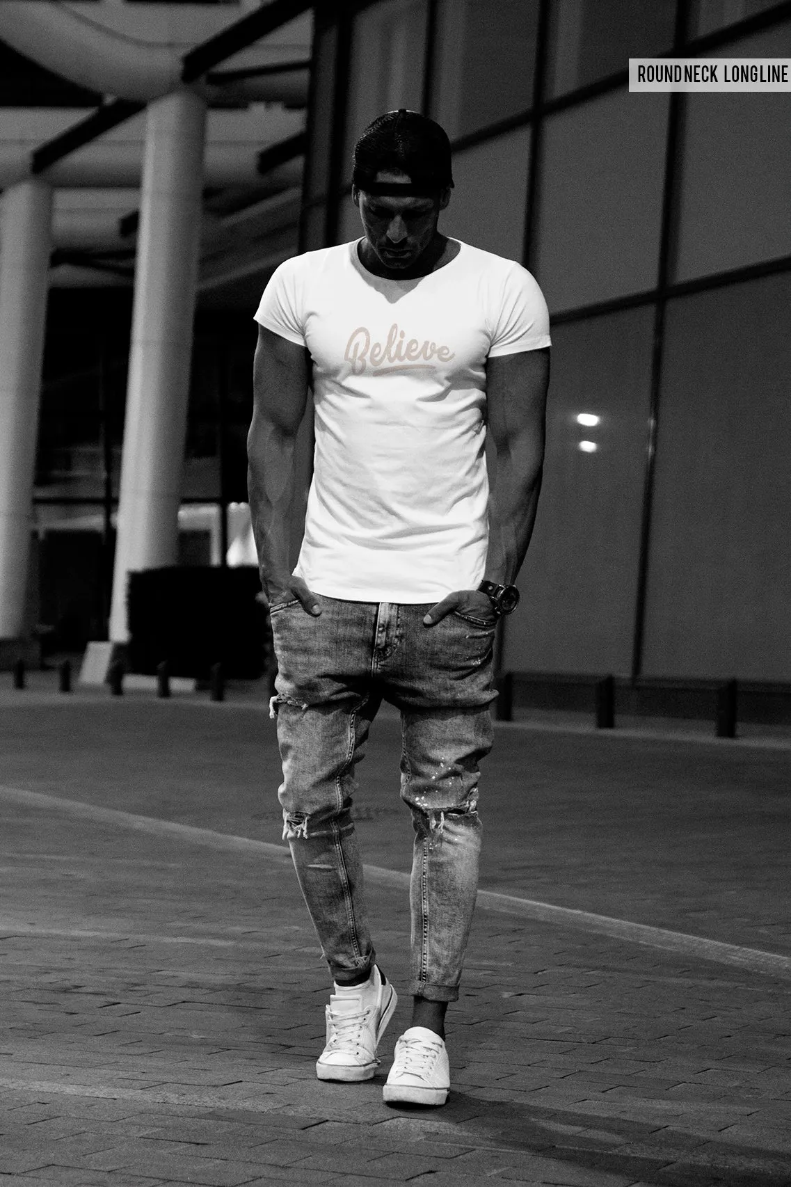 Mens T-shirt "Believe" MD949