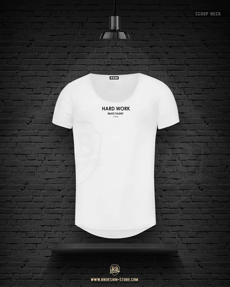 Mens T-shirt "HARD WORK BEATS TALENT" MD970