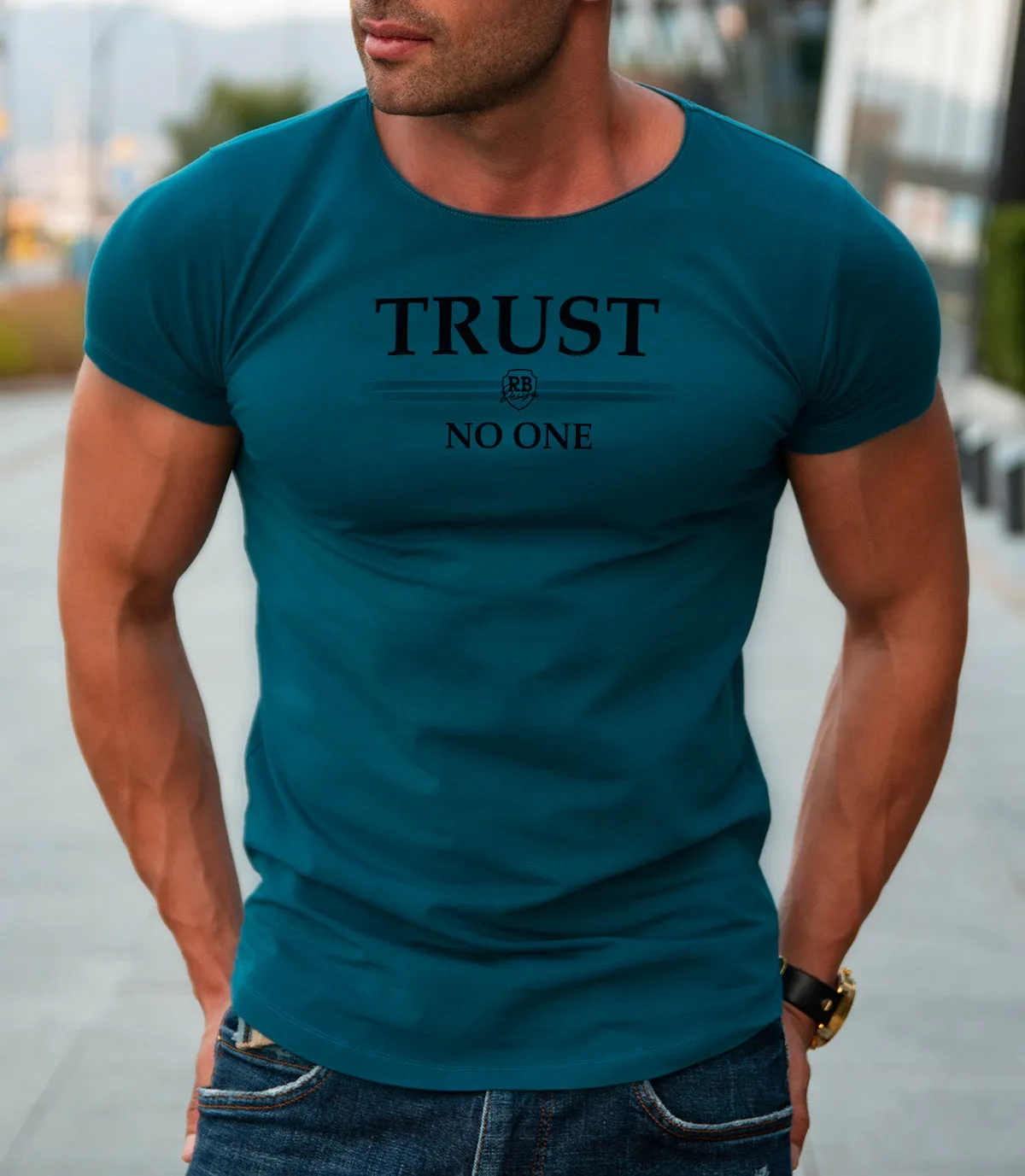 Men's T-shirt "TRUST NO ONE" MD976