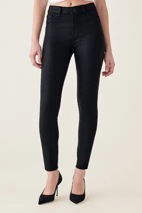 MXP - HIGH RISE JEANS | ONYX WAX COATED