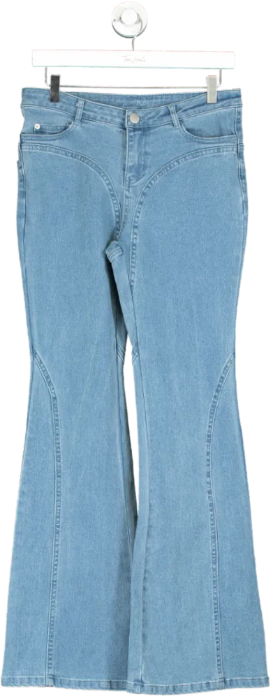 Oh Polly Blue Flared Jeans UK 8