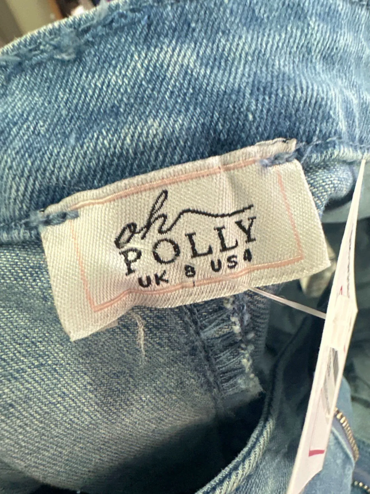 Oh Polly Blue Flared Jeans UK 8