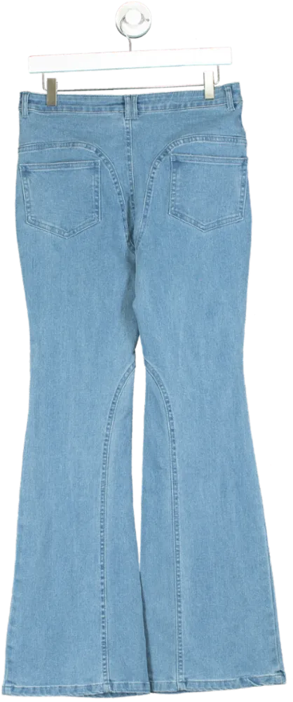 Oh Polly Blue Flared Jeans UK 8