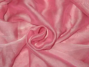 POLYESTER GEORGETTE FABRIC Pink color 44&quot;