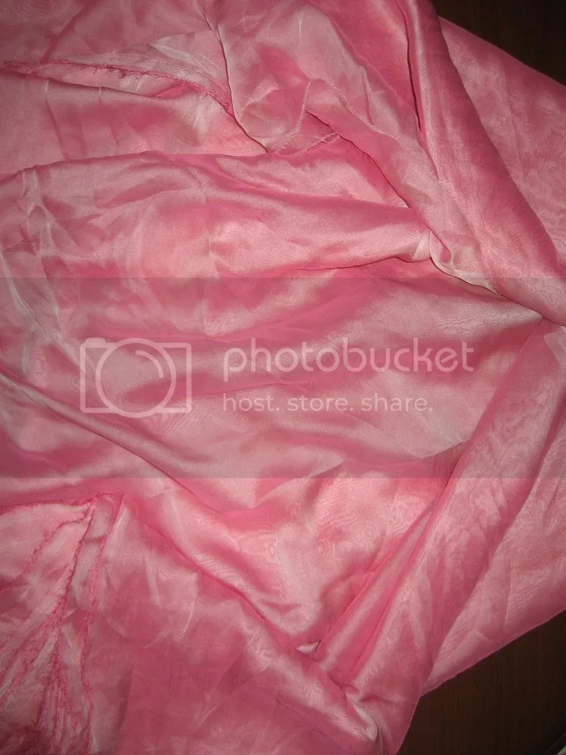 POLYESTER GEORGETTE FABRIC Pink color 44&quot;